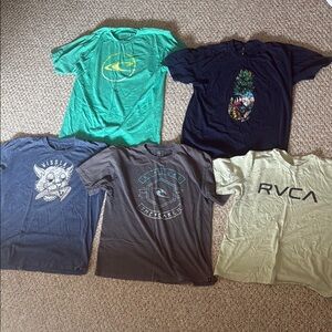 Boys surf brand t-shirt bundle- 5 shirts included